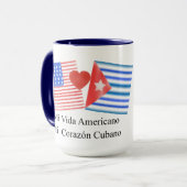 Vida americano, Corazón cubano Tasse (Vorderseite Links)