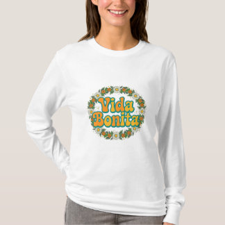 Vida Bonita Langarm T-Shirt - Schönes Leben S
