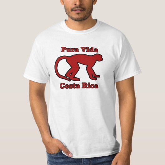 Vida Costa Rica Affe T-Shirt (Vorderseite)
