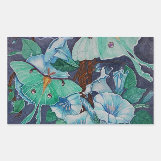 Vida de la Luna Rechteckiger Aufkleber (Vorderseite)