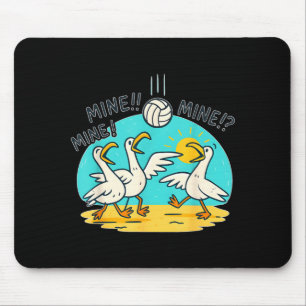 Vida Vibe Volleyball Lustige Strand Möwen Mousepad