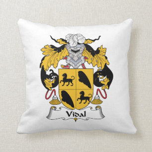 Vidal Familienwappen Kissen