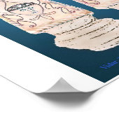 Vidar-Flammensäule Poster (Ecke)