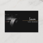 Video-Blogger Visitenkarte (Vorderseite)