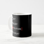 Video Blogger Vlogger wie abonnieren Podcaster Kaffeetasse (Vorderseite Links)