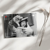 Video Camera Foto 30. Geburtstag Party Einladung