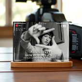 Video Camera Foto 30. Geburtstag Party Einladung