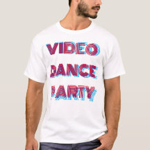 VIDEO DANCE PARTY TV Herren Basic T - Shirt