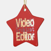 Video Editor Extraordinator Keramik Ornament (Links)