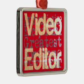 Video Editor Extraordinator Ornament Aus Metall (Rechts)