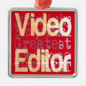 Video Editor Extraordinator Ornament Aus Metall (Vorne)