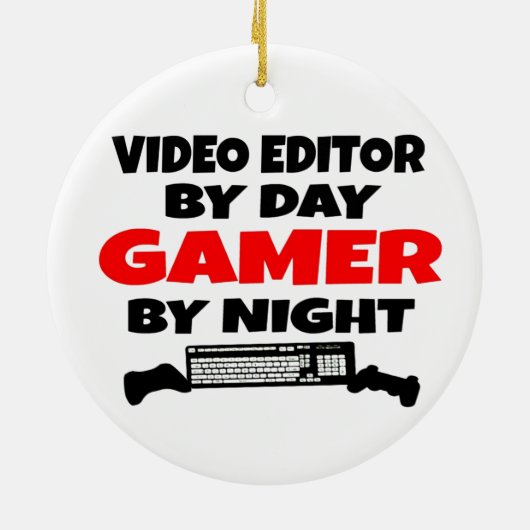 Video Editor Gamer Keramikornament (Hinten)