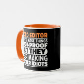 Video Editor Ich versuche Dinge zu machen Lustige Tasse (Vorderseite Links)