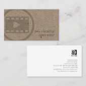 Video Editor Video Clip Icon Film Fotografie Visitenkarte (Vorne/Hinten)