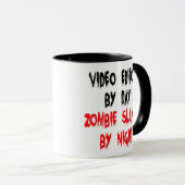 Video Editor Zombie Joke Tasse (VorderseiteRechts)