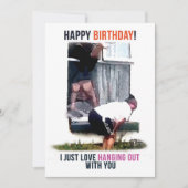 Video-Frauenfenster der Geburtstagskarte fallen Feiertagskarte (Vorderseite)