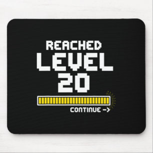 Video Game 20. Geburtstag Geschenk Shirt für 20 Ja Mousepad