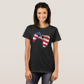 Video Game 4th Of July Controller American Flag T-Shirt (Vorne ganz)