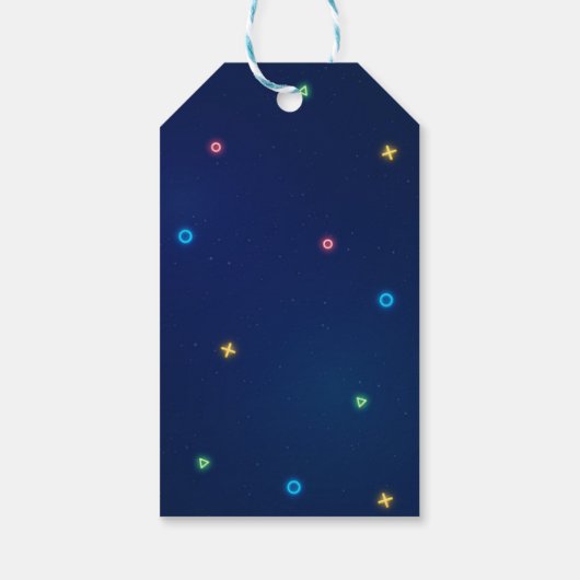 Video Game Arcade Party Vielen Dank für Ihr Intere Geschenkanhänger (Rückseite)