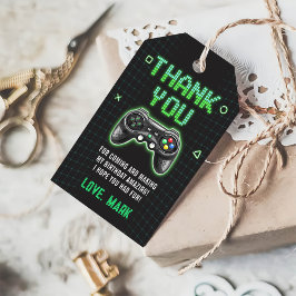 Video Game Arcade Party Vielen Dank für Ihr Intere Geschenkanhänger