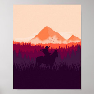 Video Game Art Rendering Poster