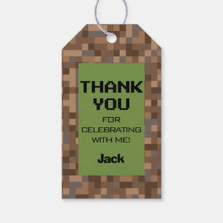 Video Game Birthday Favor Tag Geschenkanhänger