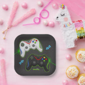 Video Game Birthday Gamer Boy Pappteller (Party)