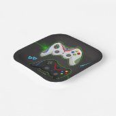 Video Game Birthday Gamer Boy Pappteller (Gewinkelt)