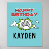 Video Game Birthday Poster (Vorne)