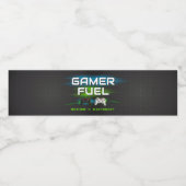 Video Game Boy Birthday Gamer Wasserflaschenetikett (Einzelnes Label)