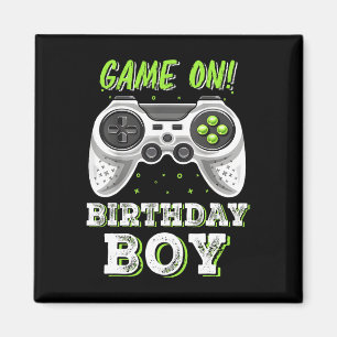 Video Game Boy Geburtstagsparty Dekorationen Zeit  Magnet
