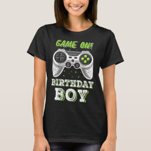 Video Game Boy Geburtstagsparty Dekorationen Zeit T-Shirt