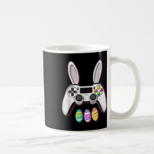 Video Game Bunny Eggs Controller Ostertag Gaming Kaffeetasse (Rechts)