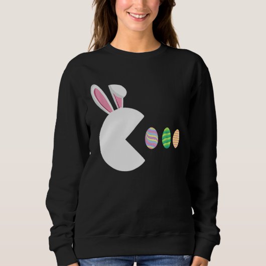 Video Game Bunny Eggs Funny Easter Gamer Kinderjun Sweatshirt (Vorderseite)