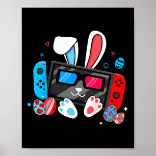 Video Game Bunny Eggs Kostüme Ostertagen Kinder Ki Poster