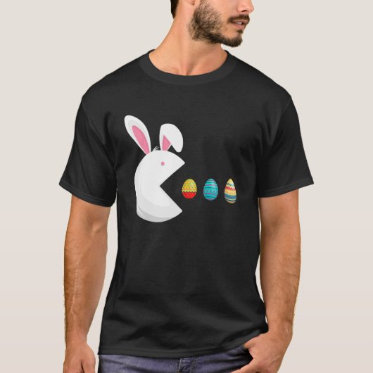 Video Game Bunny Eggs Osterspiel Kinderspielerinne T-Shirt (Vorderseite)