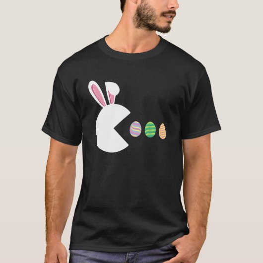 Video Game Bunny Eggs Osterspiel Kinderspielerinne T-Shirt (Vorderseite)