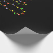 Video Game Christmas Tree Lights Gaming Pajama Geschenkpapier (Ecke)