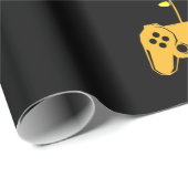 Video Game Christmas Tree Lights Gaming Pajama Geschenkpapier (Rolleneckpunkt)