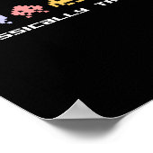 Video Game Clicated Alien Invaders Vintag Poster (Ecke)