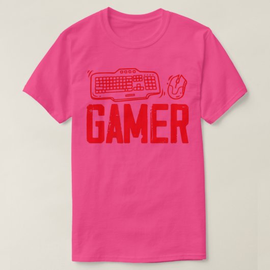 Video Game Computer PC Online Gaming-Tastatur T-Shirt (Design vorne)