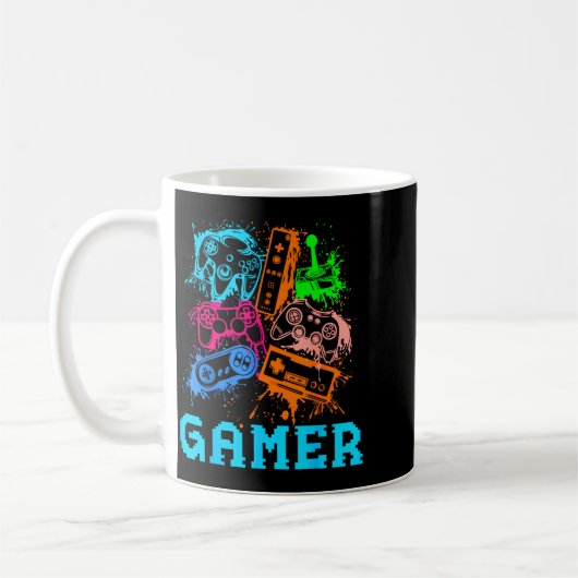 Video Game Console Controllers Clic Gamer Lover Co Kaffeetasse (Links)