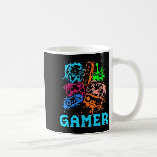 Video Game Console Controllers Clic Gamer Lover Co Kaffeetasse (Rechts)