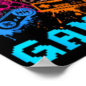 Video Game Console Controllers Clic Gamer Lover Co Poster (Ecke)