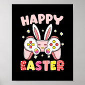 Video Game Controller Bunny Gamer Happy Oaster Poster (Vorne)