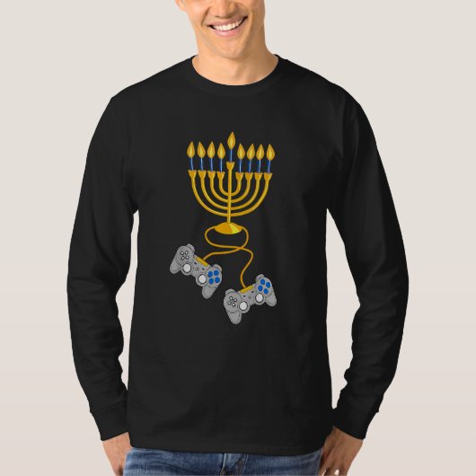 Video Game Controller Chanukah 2022 Hanukkah Menor T-Shirt (Vorderseite)
