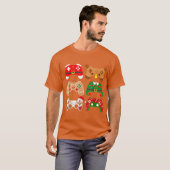 Video Game Controller Christmas Santa Hat Boys Kid T-Shirt (Vorne ganz)