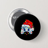 Video Game Controller Christmas Santa Hat Gamer Bo Button (Vorne & Hinten)