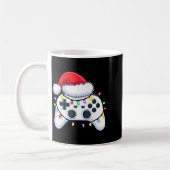 Video Game Controller Christmas Santa Hat Gamer Bo Kaffeetasse (Links)