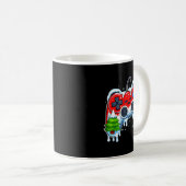 Video Game Controller Christmas Santa Hat Gamer Bo Kaffeetasse (VorderseiteRechts)